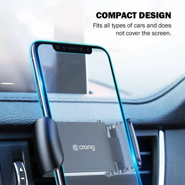 Crong Universal Smart Car Holder – Uniwersalny uchwyt samochodowy do telefonu 4"-6