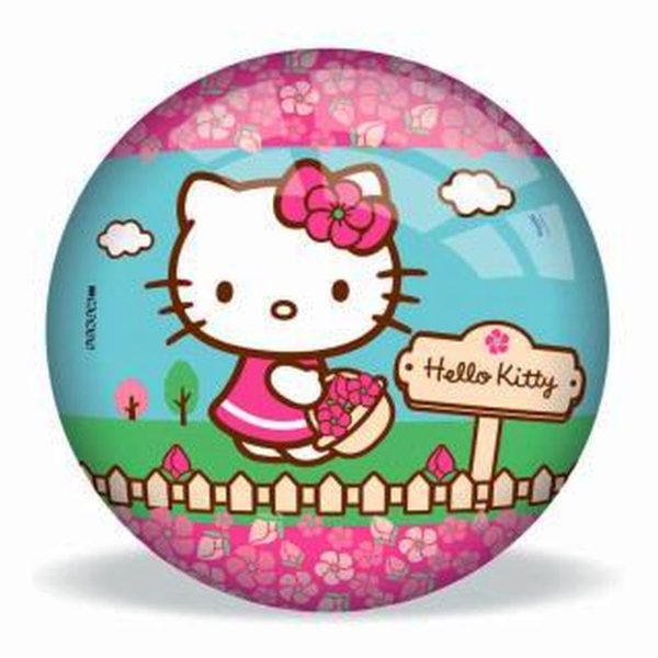 Hello Kitty - Piłka gumowa 230 mm -Flowers