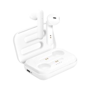 PURO White TWS 5.0 - Bezprzewodowe słuchawki Bluetooth V5.0 z etui ładującym (biały)