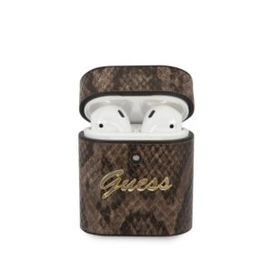Guess Python Collection - Etui Airpods (brązowy)