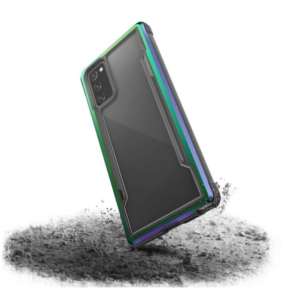 X-Doria Raptic Shield - Etui aluminiowe Samsung Galaxy Note 20 (Drop test 3m) (Iridescent)