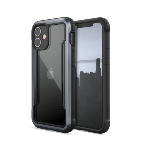 X-Doria Raptic Shield - Etui aluminiowe iPhone 12 Mini (Drop test 3m) (Black)