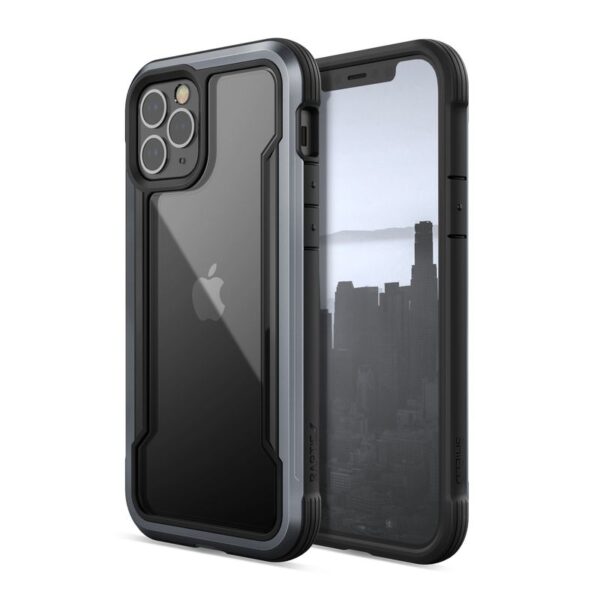 X-Doria Raptic Shield - Etui aluminiowe iPhone 12 / iPhone 12 Pro (Drop test 3m) (Black)