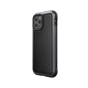 X-Doria Raptic Lux - Etui aluminiowe iPhone 12 / iPhone 12 Pro (Drop test 3m) (Black Carbon Fiber)