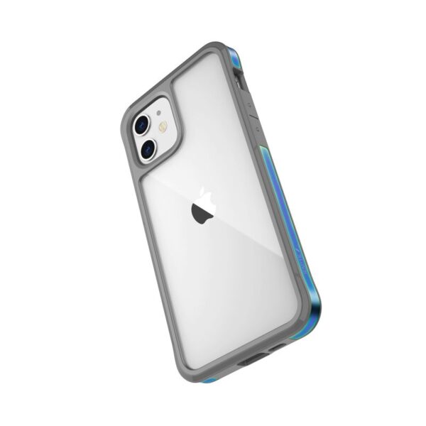 X-Doria Raptic Edge - Etui aluminiowe iPhone 12 Mini (Drop test 3m) (Iridescent)