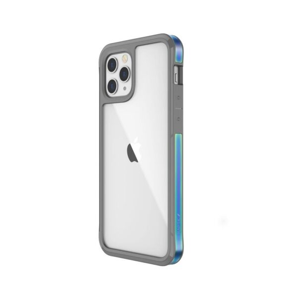 X-Doria Raptic Edge - Etui aluminiowe iPhone 12 / iPhone 12 Pro (Drop test 3m) (Iridescent)