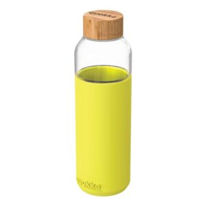 Quokka Flow -  Butelka na wodę ze szkła 660 ml (Neon Green)