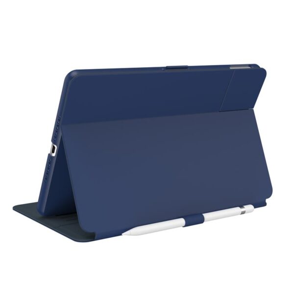 Speck Balance Folio - Etui iPad 10.2" 8 (2020) / 7 (2019) z powłoką MICROBAN (Coastal Blue/Charcoal Grey)