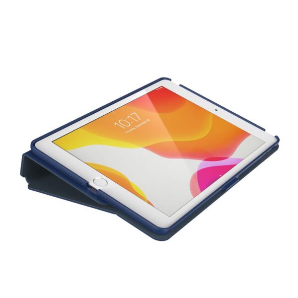 Speck Balance Folio - Etui iPad 10.2" 8 (2020) / 7 (2019) z powłoką MICROBAN (Coastal Blue/Charcoal Grey)