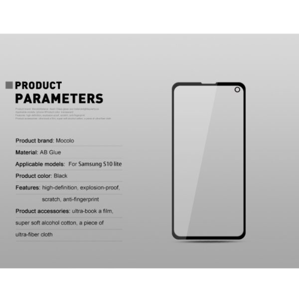 Mocolo 3D 9H Full Glue - Szkło ochronne na cały ekran Samsung Galaxy S10e (Black)