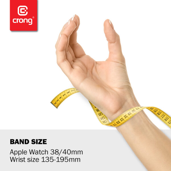 Crong Liquid - Pasek do Apple Watch 38/40 mm (miętowy)
