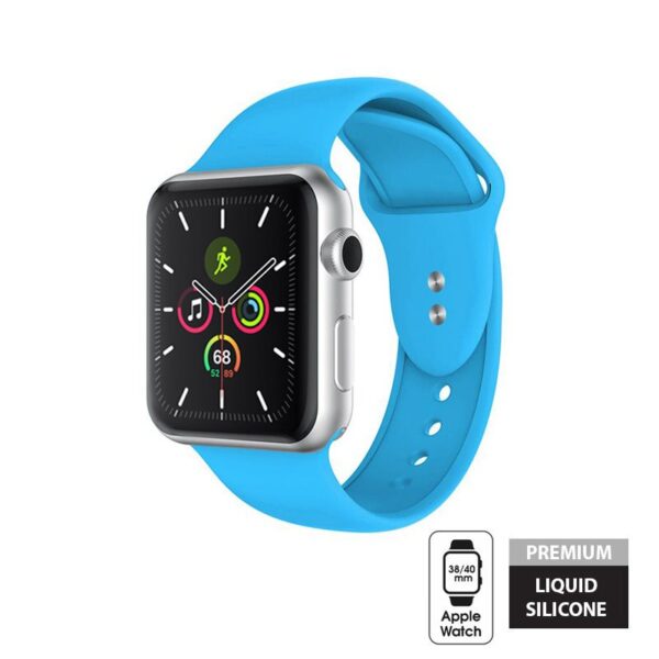 Crong Liquid - Pasek do Apple Watch 38/40 mm (niebieski)