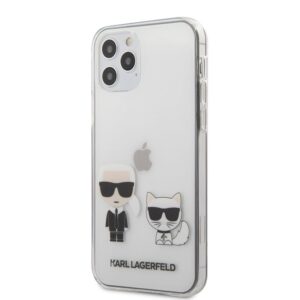 Karl Lagerfeld Ikonik+Choupette - Etui iPhone 12 / iPhone 12 Pro (przezroczysty)