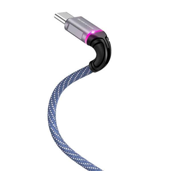 Borofone Glory - kabel połączeniowy USB do USB-C (niebieski)