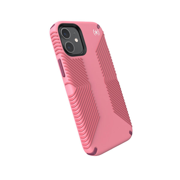 Speck Presidio2 Grip - Etui iPhone 12 Mini z powłoką MICROBAN (Vintage Rose/Royal Pink)