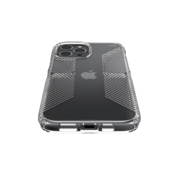 Speck Presidio Perfect-Clear with Grips - Etui iPhone 12 Pro Max z powłoką MICROBAN (Clear)