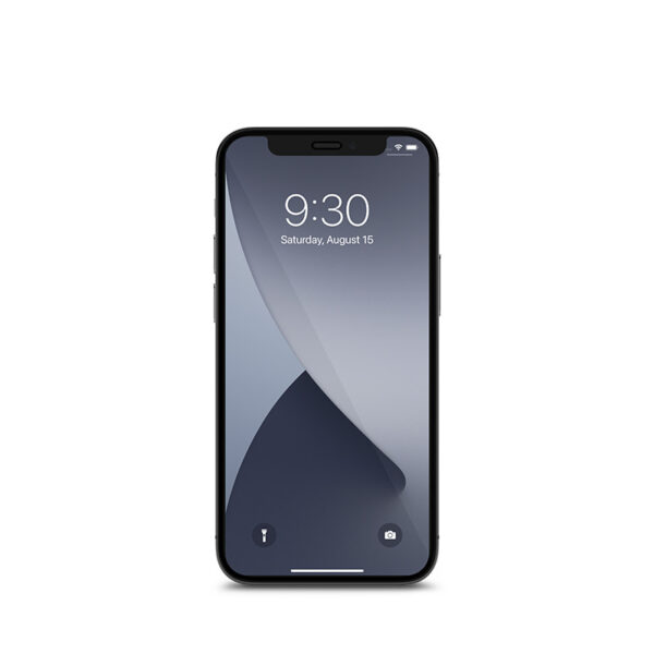 Moshi AirFoil Pro – Elastyczne szkło hybrydowe iPhone 12 Mini (czarna ramka)