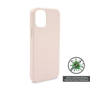 PURO ICON Anti-Microbial Cover - Etui iPhone 12 Mini z ochroną antybakteryjną (różowy)