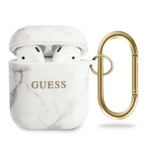 Guess Marble - Etui Airpods (biały)