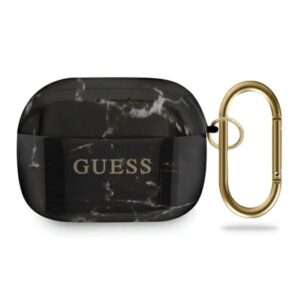Guess Marble - Etui Airpods Pro (czarny)