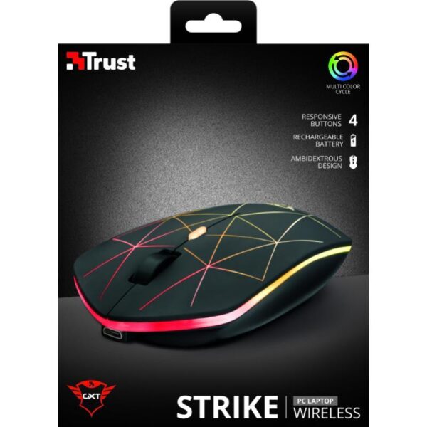 Trust GXT 117 Strike - Mysz bezprzewodowa dla graczy 1400 DPI