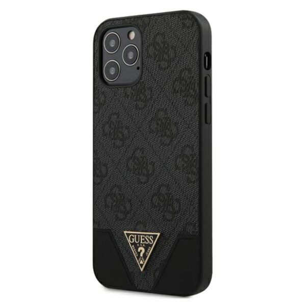 Guess 4G Triangle Collection - Etui iPhone 12 / iPhone 12 Pro (szary)