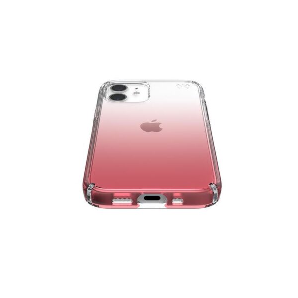 Speck Presidio Perfect-Clear + Ombre -  Etui iPhone 12 Mini z powłoką MICROBAN (Clear/ Vintage Rose)
