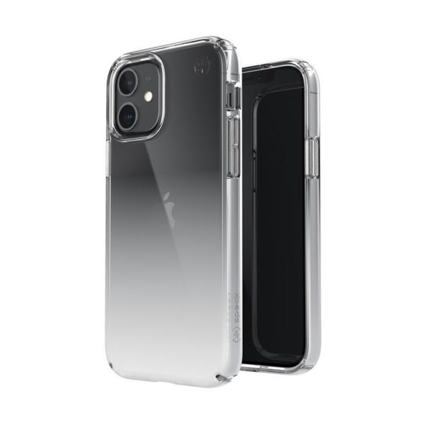 Speck Presidio Perfect-Clear + Ombre -  Etui iPhone 12 / iPhone 12 Pro z powłoką MICROBAN (Clear/Atmosphere Fade)