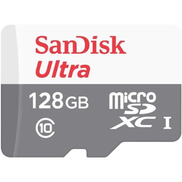 SanDisk Ultra microSDXC - Karta pamięci 128 GB Class 10 UHS-I 80 MB/s z adapterem