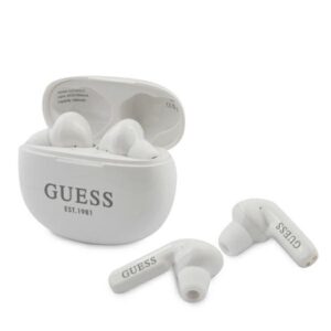 Guess Wireless Earphones 5.0 4H - Słuchawki TWS + etui ładujące (biały)