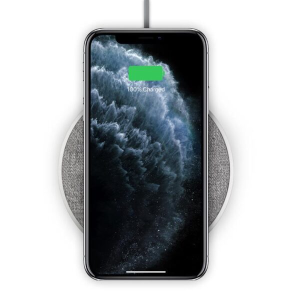 Moshi Otto Q Wireless Charging Pad - Bezprzewodowa ładowarka indukcyjna Qi do iPhone i Android (Nordic Grey)