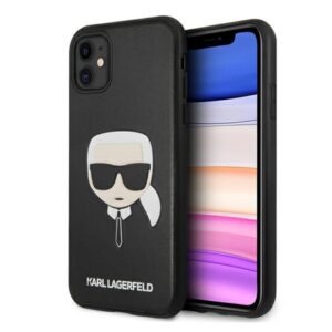 Karl Lagerfeld Silicone Ikonik Karl`s Head - Etui iPhone 11 (czarny)