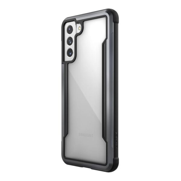 X-Doria Raptic Shield - Etui aluminiowe Samsung Galaxy S21+ (Antimicrobial protection) (Black)