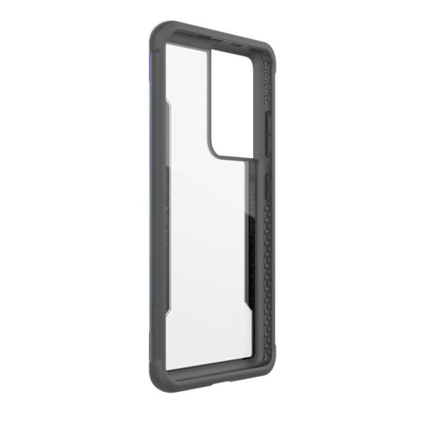 X-Doria Raptic Shield - Etui aluminiowe Samsung Galaxy S21 Ultra (Antimicrobial protection) (Iridescent)