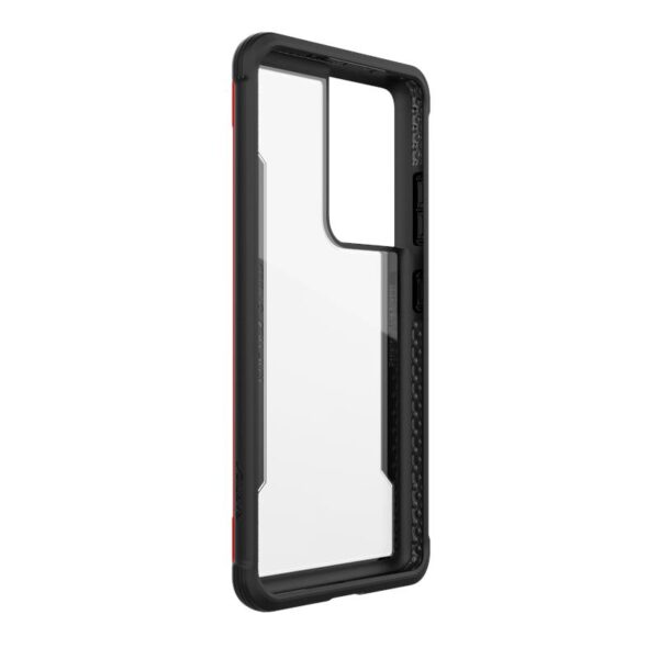 X-Doria Raptic Shield - Etui aluminiowe Samsung Galaxy S21 Ultra (Antimicrobial protection) (Red)