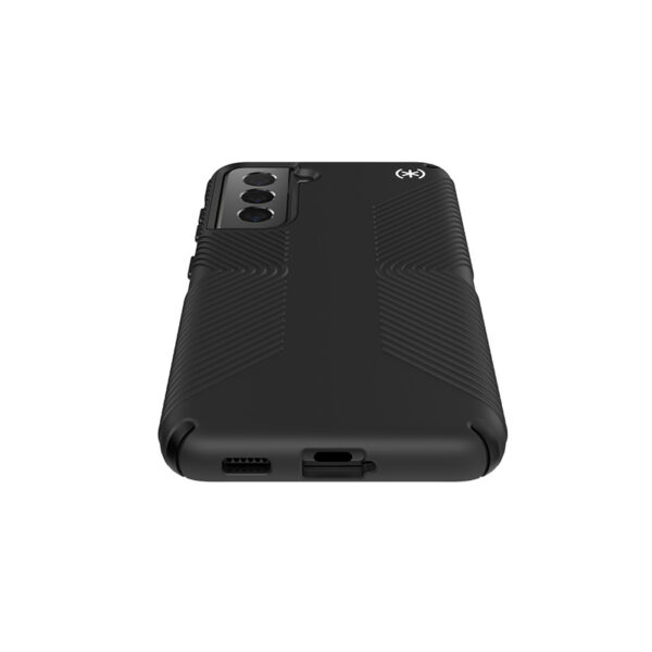 Speck Presidio2 Grip - Etui Samsung Galaxy S21 z powłoką MICROBAN (Black/Black)