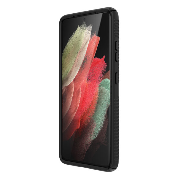 Speck Presidio2 Grip - Etui Samsung Galaxy S21 Ultra z powłoką MICROBAN (Black/Black)