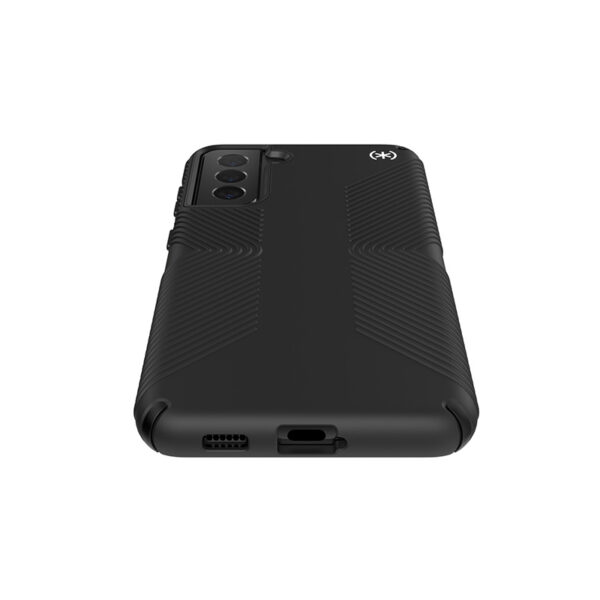 Speck Presidio2 Grip - Etui Samsung Galaxy S21+ z powłoką MICROBAN (Black/Black)