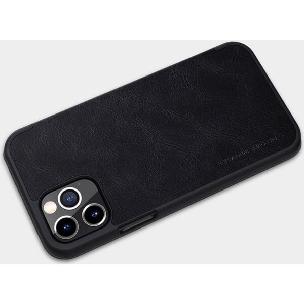 Nillkin Qin Leather Case - Etui Apple iPhone 12 / 12 Pro (Black)