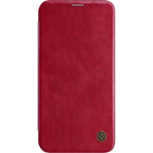 Nillkin Qin Leather Case - Etui Apple iPhone 12 / 12 Pro (Red)