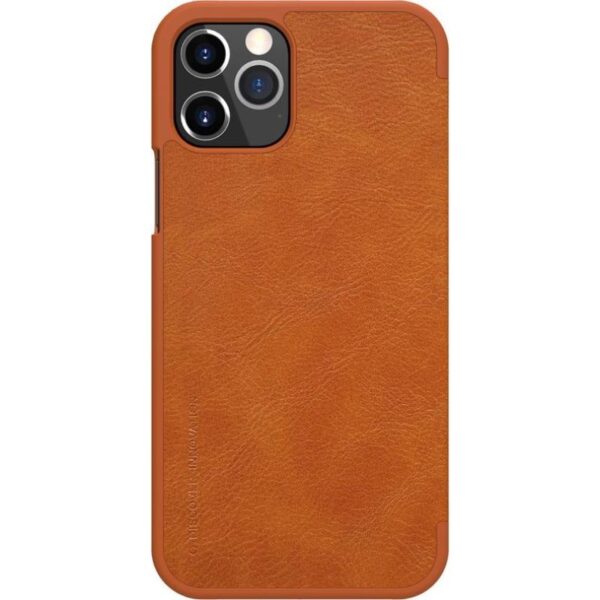 Nillkin Qin Leather Case - Etui Apple iPhone 12 / 12 Pro (Brown)