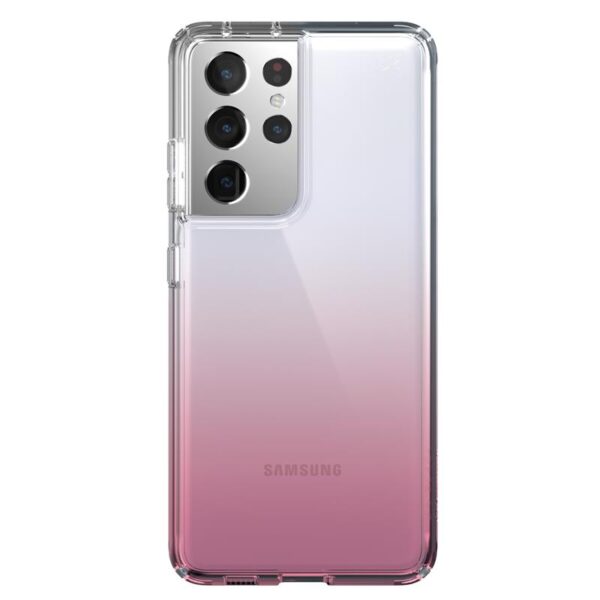 Speck Presidio Perfect-Clear Ombre -  Etui Samsung Galaxy S21 Ultra z powłoką MICROBAN (Clear/Vintage Rose Fade)