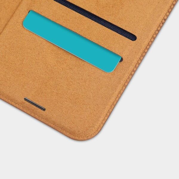 Nillkin Qin Leather Case - Etui Apple iPhone 12 / 12 Pro (Blue)