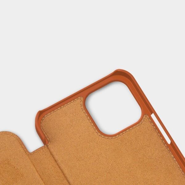 Nillkin Qin Leather Case - Etui Apple iPhone 12 / 12 Pro (Blue)