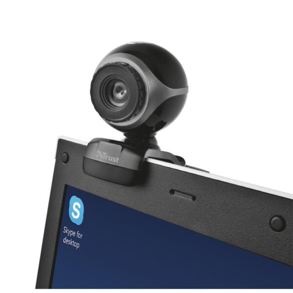 Trust Exis - Kamera internetowa USB 640 x 480 px (Czarny/Srebrny)