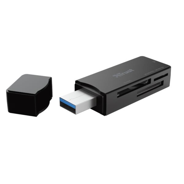 Trust Nanga - Czytnik kart pamięci USB 3.1 (Czarny)