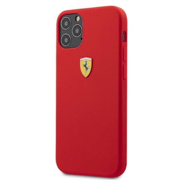 Ferrari On Track Silicone – Etui iPhone 12 / iPhone 12 Pro (czerwony)