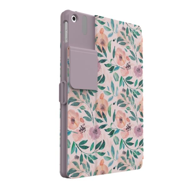 Speck Balance Folio Print - Etui iPad 10.2" 8 (2020) / 7 (2019) z powłoką MICROBAN (Watercolor Roses / Washed Lilac)