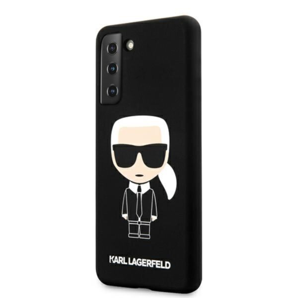Karl Lagerfeld Fullbody Silicone Iconic - Etui Samsung Galaxy S21 + (Czarny)