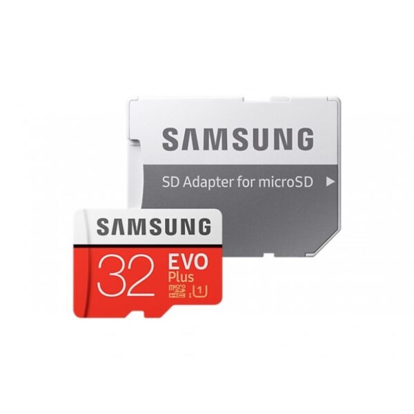 Samsung MicroSDHC Evo+ - Karta pamięci 32GB Class 10 UHS-I U1 95/20 Mb/s z adapterem